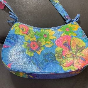 Pristine condition Stuart Weitzman floral bag, made in Spain